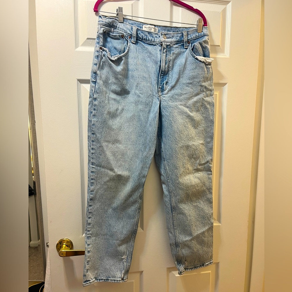 Abercrombie & Fitch Light Blue Straight Leg Jeans